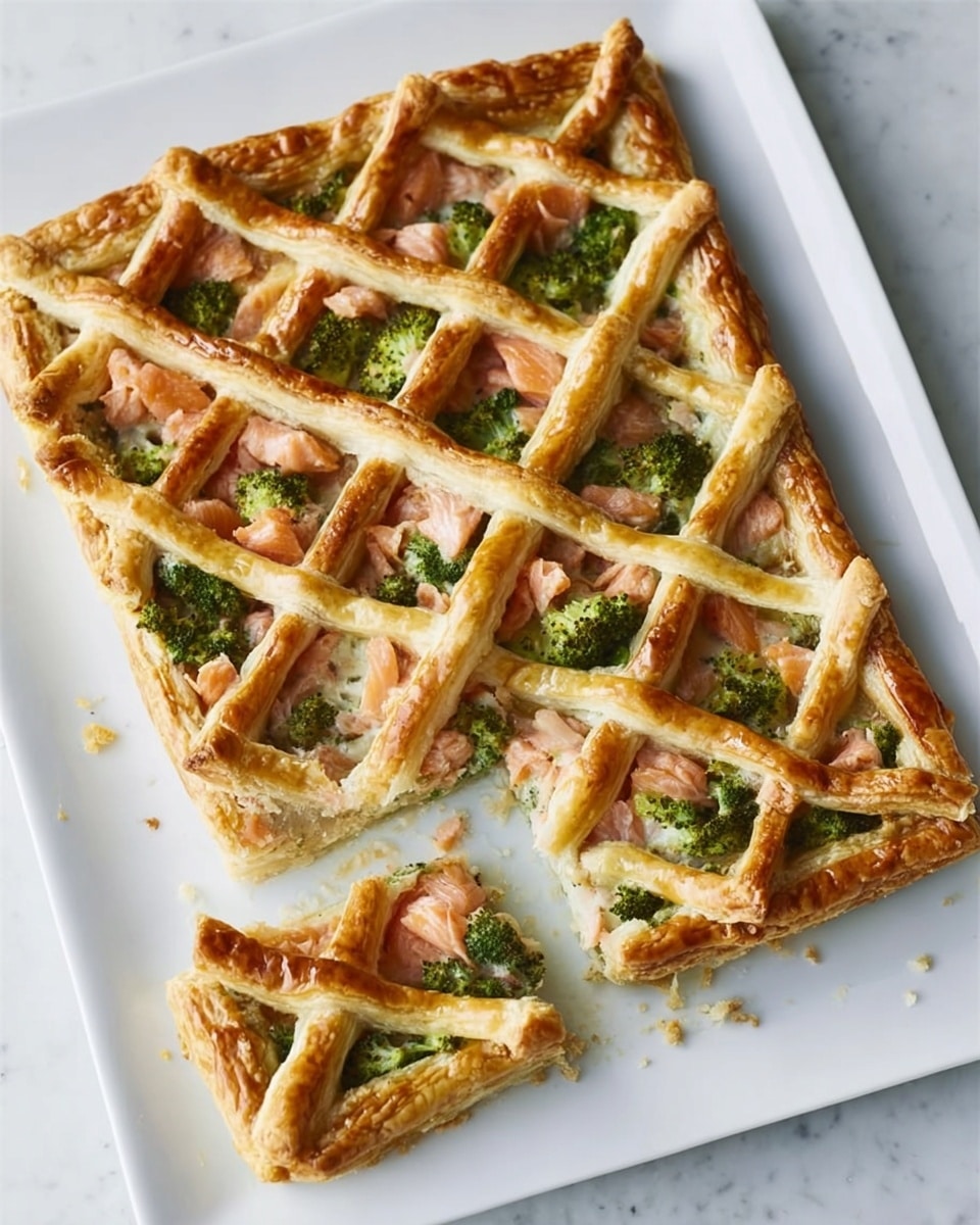 Salmon & Broccoli Lattice Tart Recipe