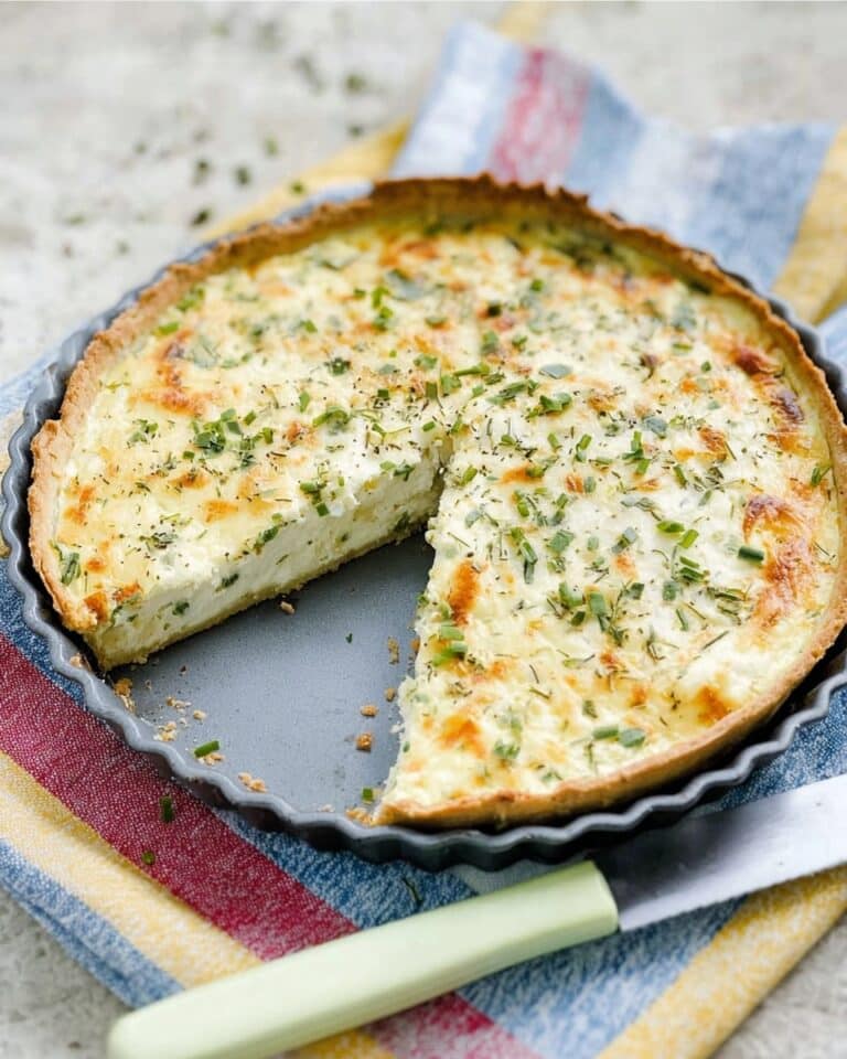 Smoked Haddock, Spring Onion & Saffron Tart Recipe