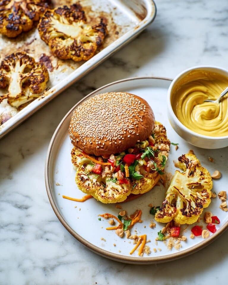 Cauliflower & Curried Mayo Burgers Recipe