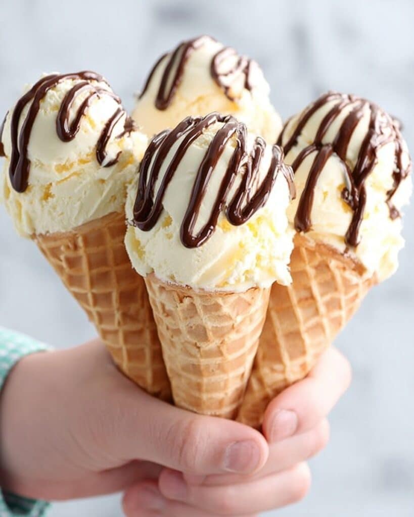 Speedy Ginger Ice Cream with Chilli-Chocolate Sauce Recipe