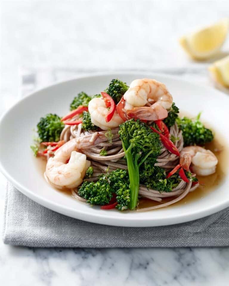 Teriyaki Prawns & Broccoli Noodles Recipe