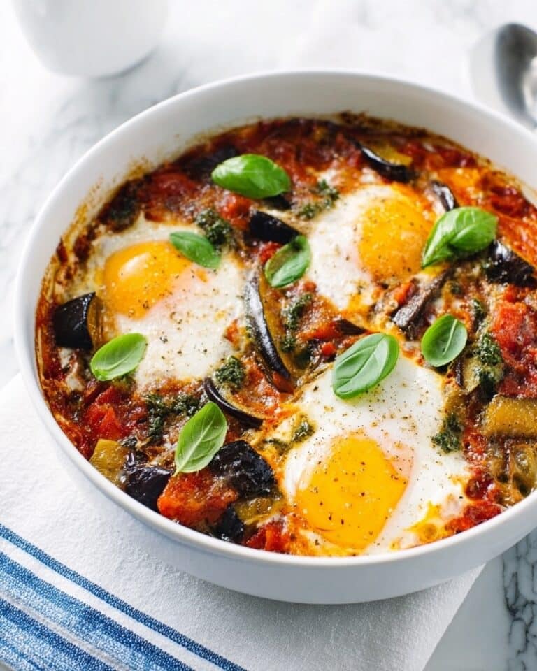 Easy Ratatouille with Poached Eggs Recipe