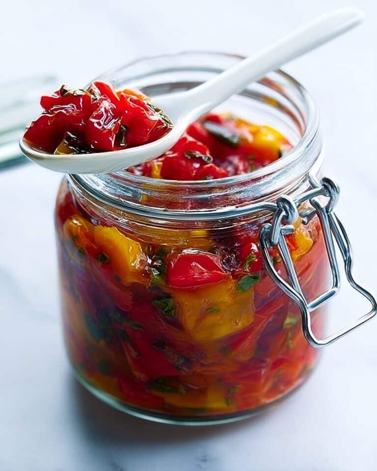 Smoky Paprika Peppers in Herb-Infused Olive Oil Recipe