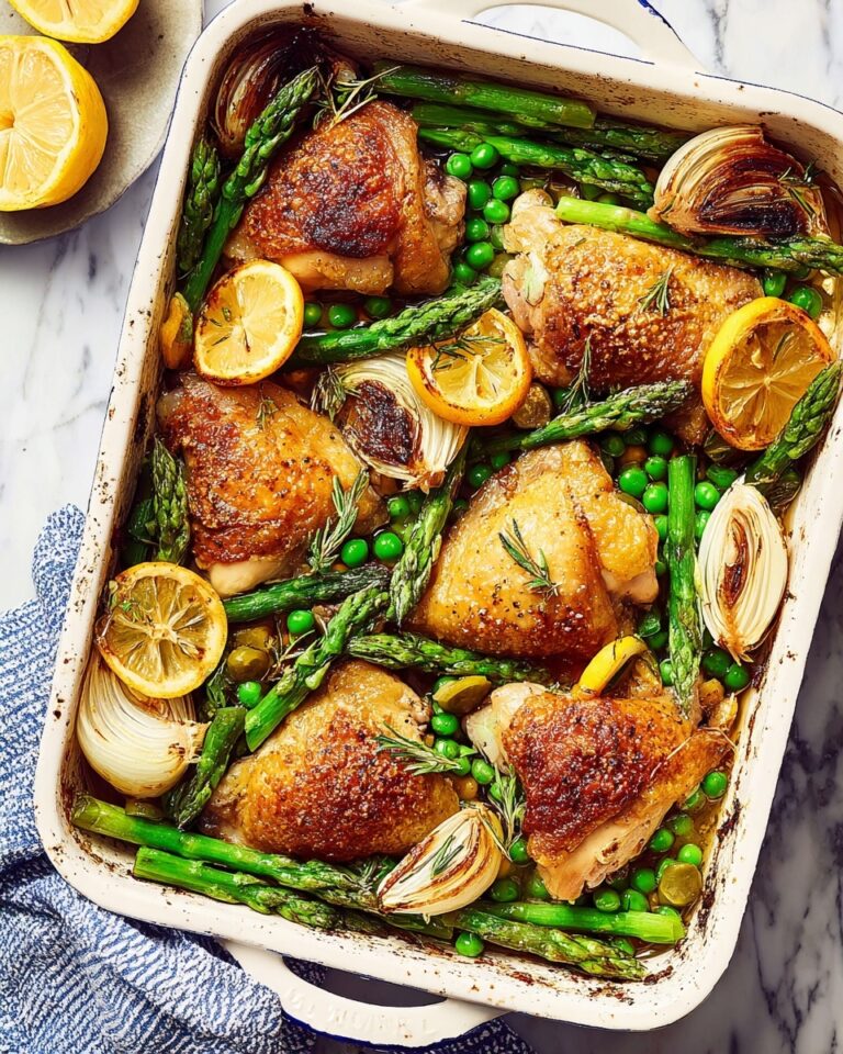 Lemon Roasted Spring Chicken with Asparagus Recipe