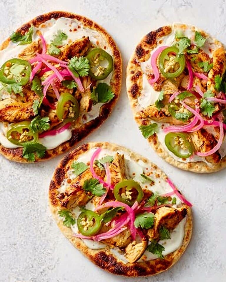 Chicken Tikka Masala Naan Pizza Recipe