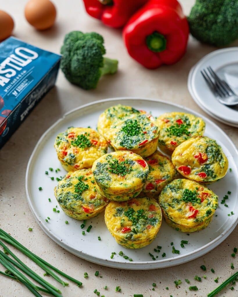 Broccoli and Cheddar Egg Muffins Recipe