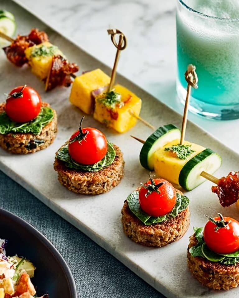 Curried Fishcake Bites with Fresh Mango and Vegetables Recipe