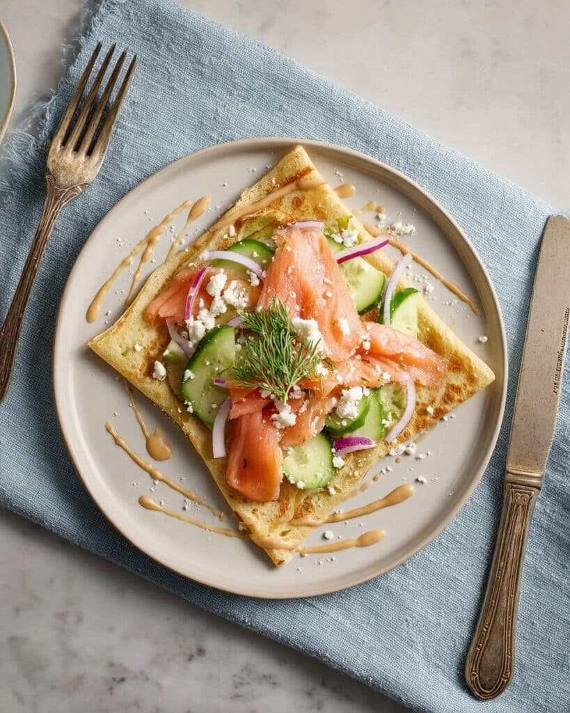 Buckwheat Galettes with Smoked Salmon and Fresh Herbs Recipe