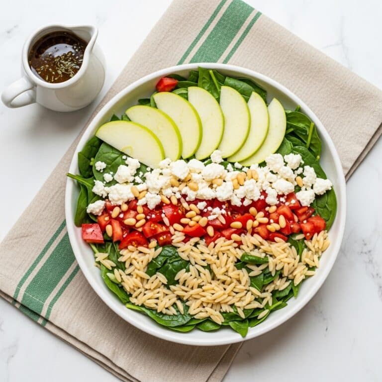 Orzo Salad with Apple and Spinach Recipe