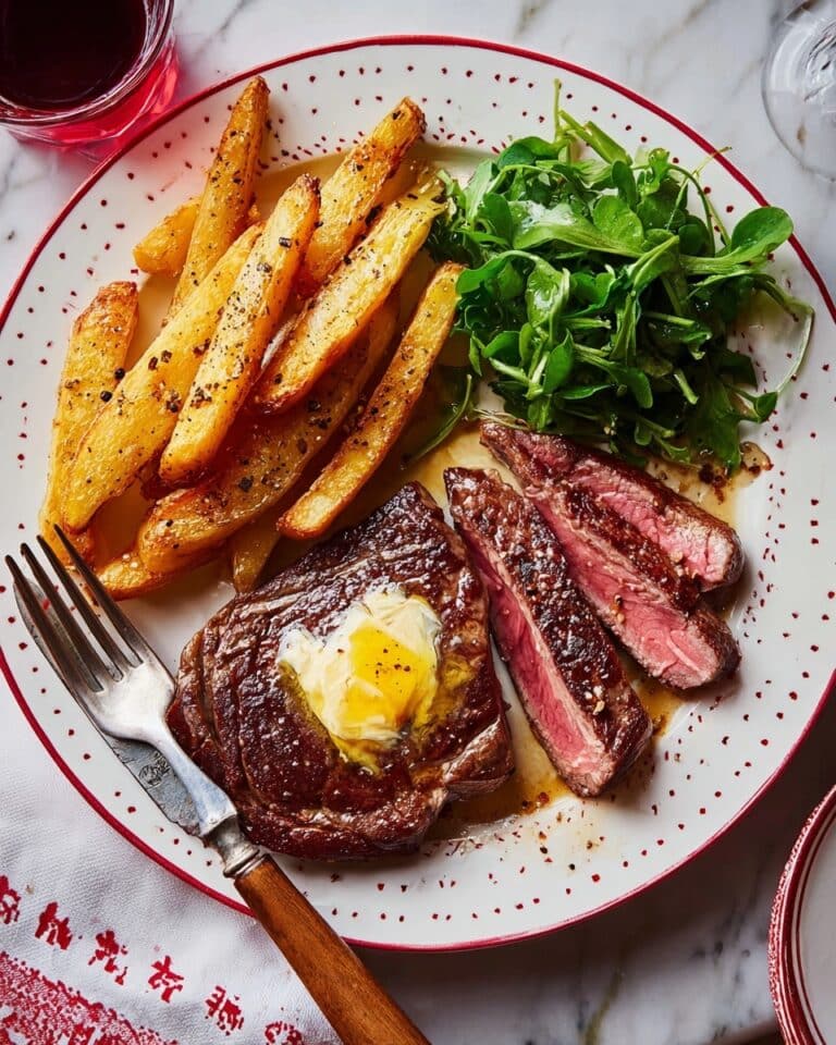 Rib-Eye Steak with Cacio e Pepe Butter Recipe