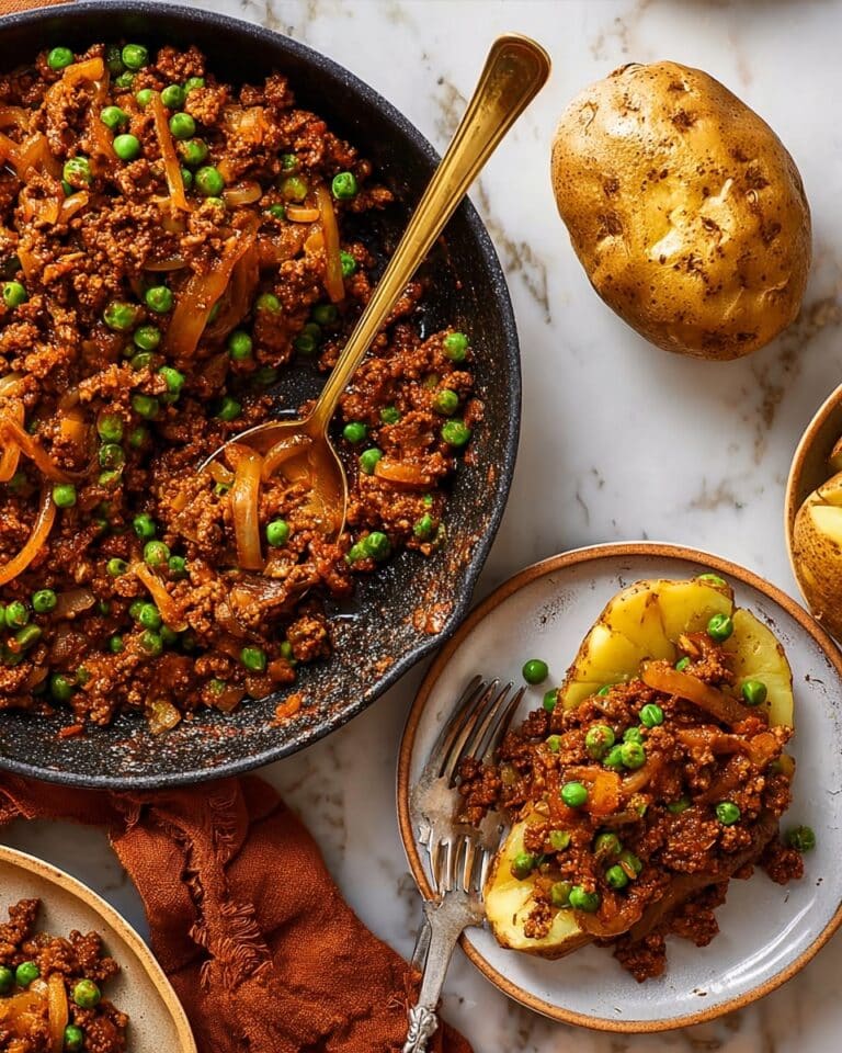 Healthy Steak Mince Ragu with Vegetables and Jacket Potatoes Recipe