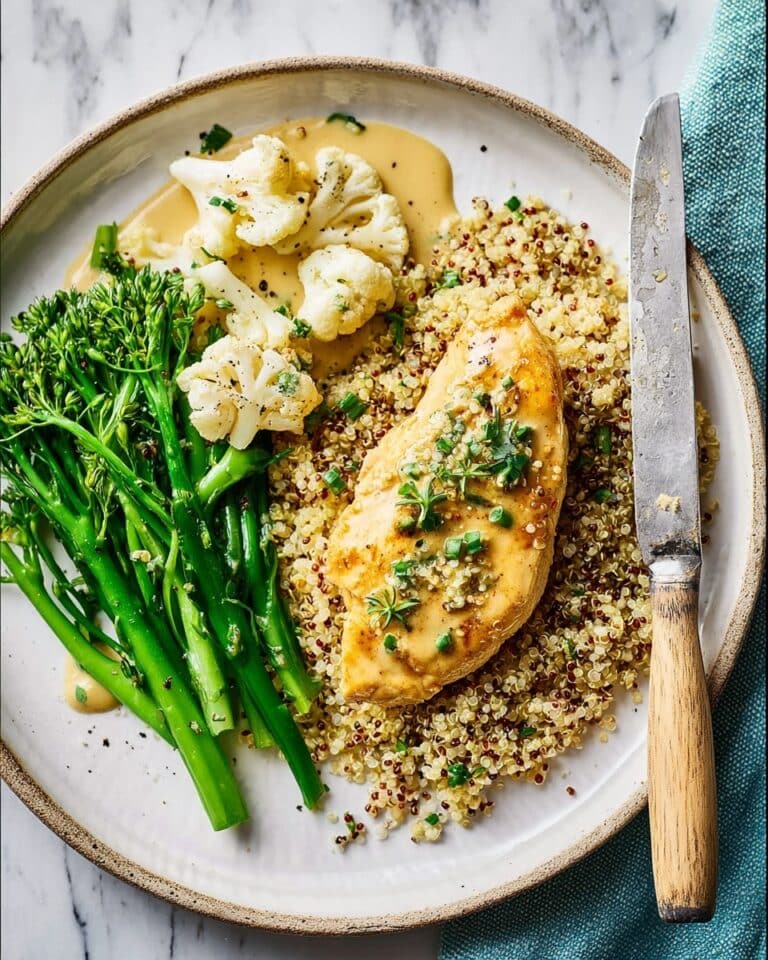 Creamy Marmite Chicken with Parmesan and Vegetables Recipe