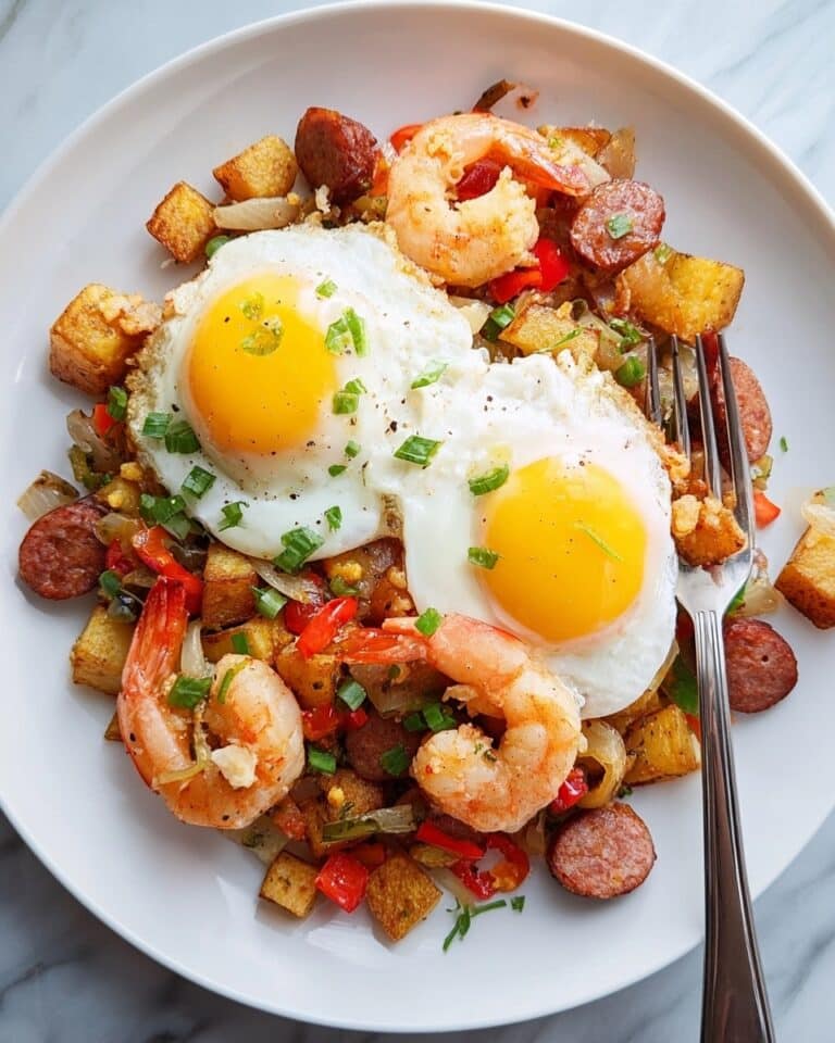 Shrimp Chorizo Breakfast Skillet Recipe