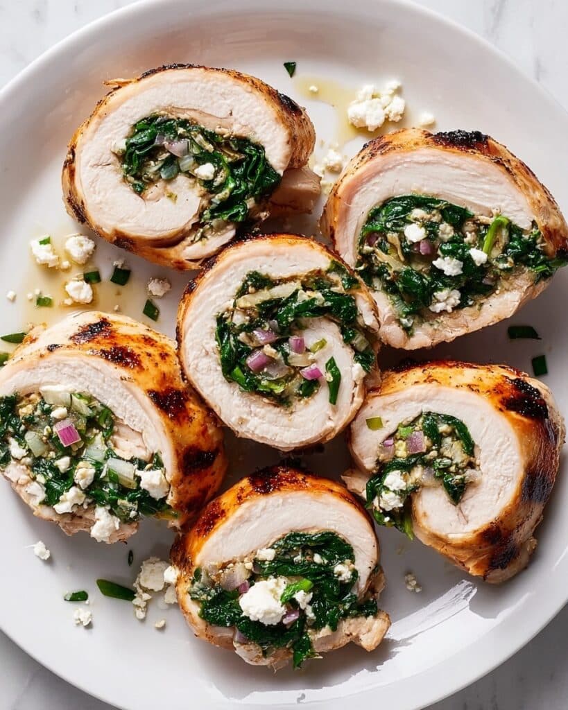 Spinach Feta Stuffed Chicken Breasts Recipe