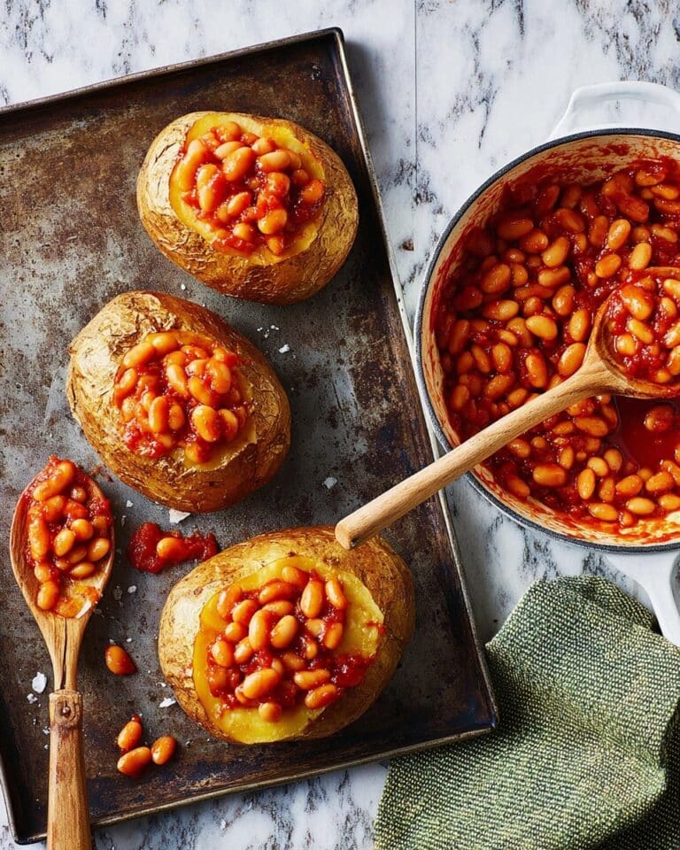 Healthy Baked Beans Over Jacket Potatoes Recipe