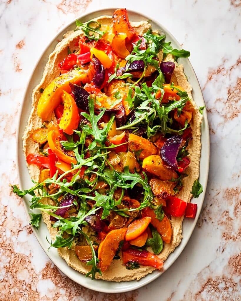 Roast Squash & Hummus Winter Salad Recipe