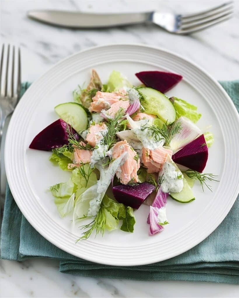 Smoked Trout Salad with Fennel, Apple & Beetroot Recipe