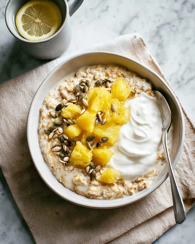 Cinnamon Porridge with Baked Bananas and Orange Zest Recipe