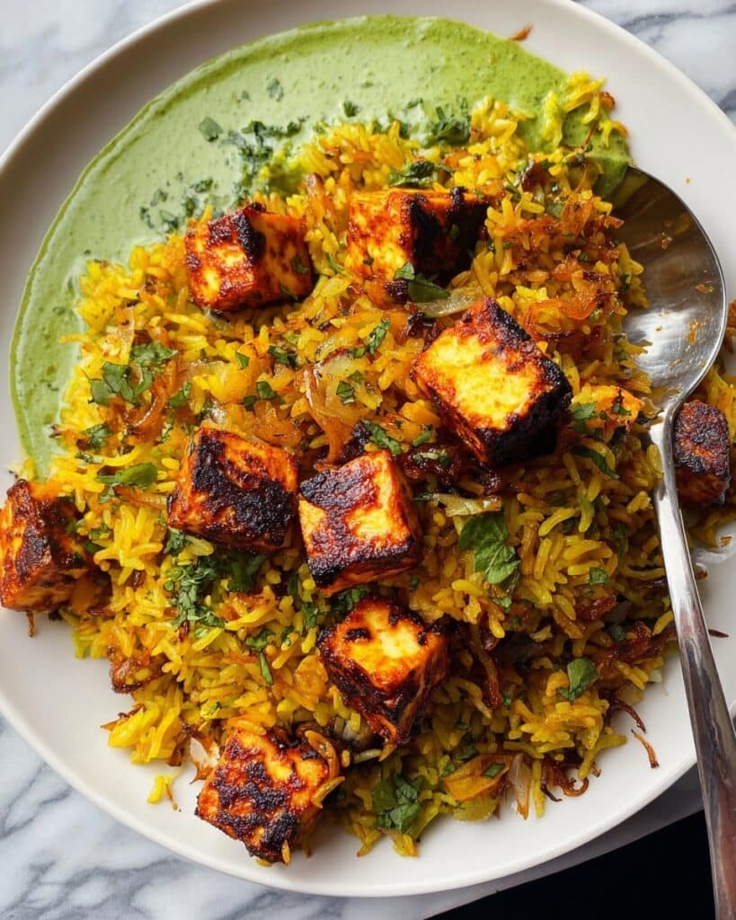 Lucknowi Masala Paneer Pulao Recipe