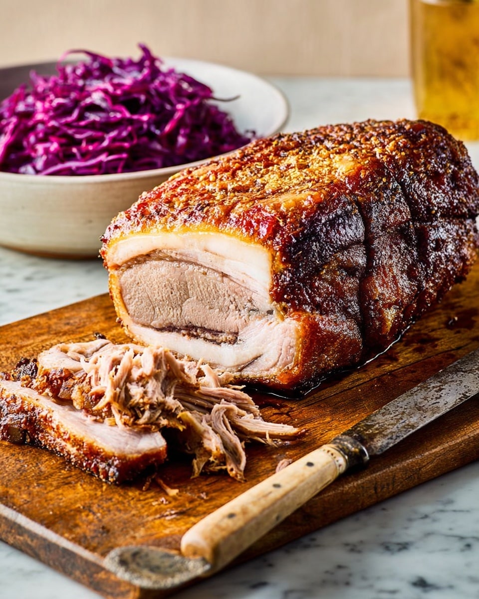 Easy Roast Pork Shoulder with Crispy Crackling Recipe