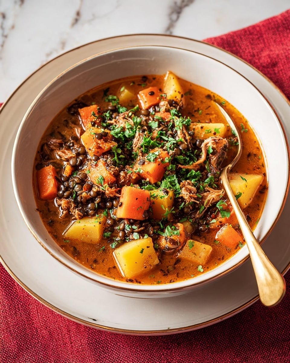 Smoky Ham & Lentil Stew Recipe