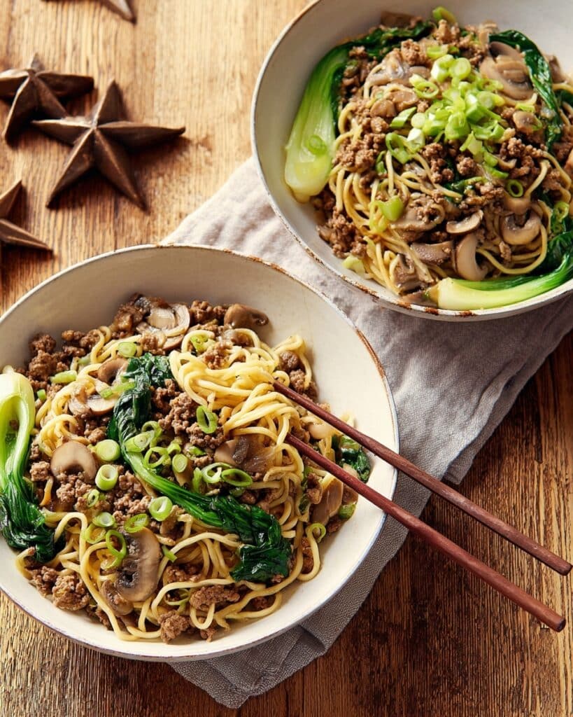 Spicy Pork & Ginger Noodles Recipe
