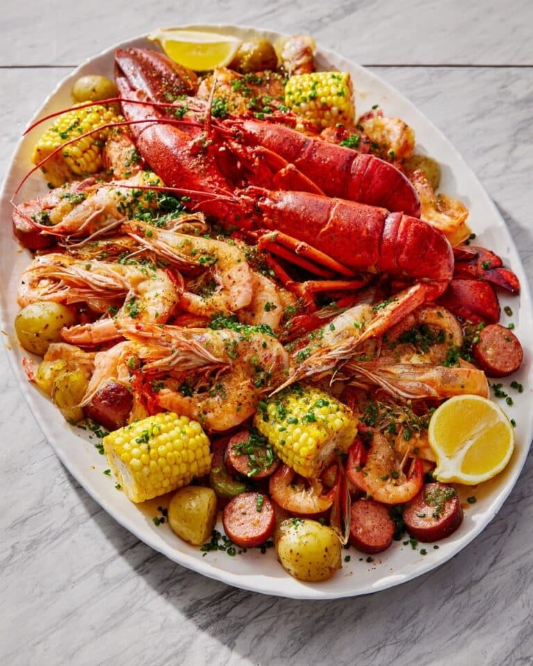 Seafood Boil with Chorizo, Corn, and Cajun Herb Butter Recipe