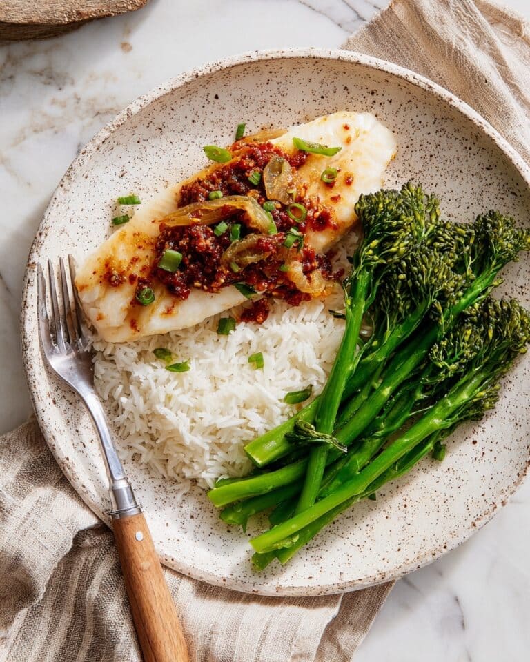 Basa Fillet with Garlic, Spring Onion & Paprika Butter Recipe