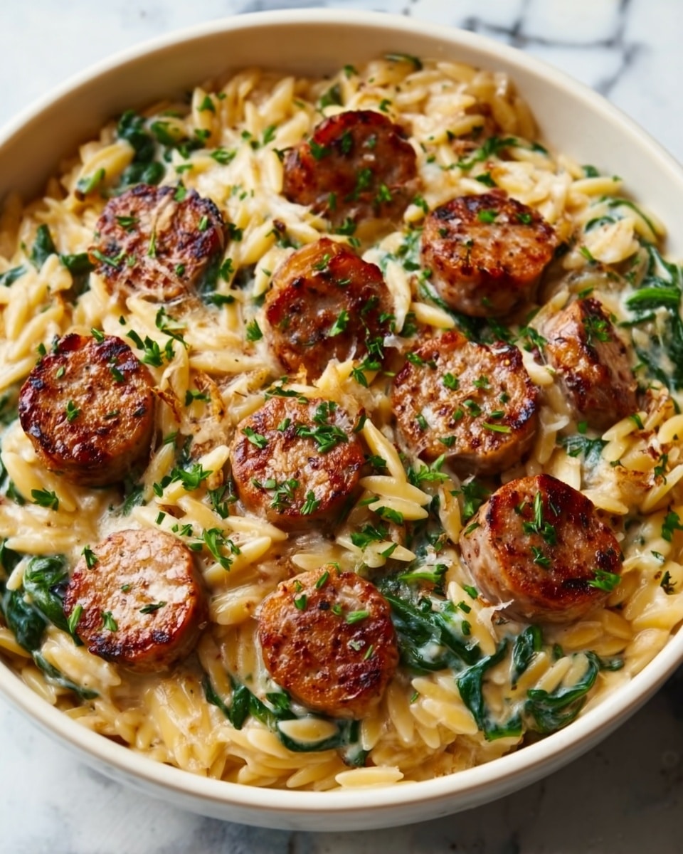 Creamy Chicken Sausage Orzo: A Delicious One-Pot Dinner Recipe