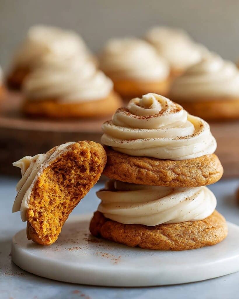 Soft Pumpkin Cookies with Cream Cheese Frosting Recipe