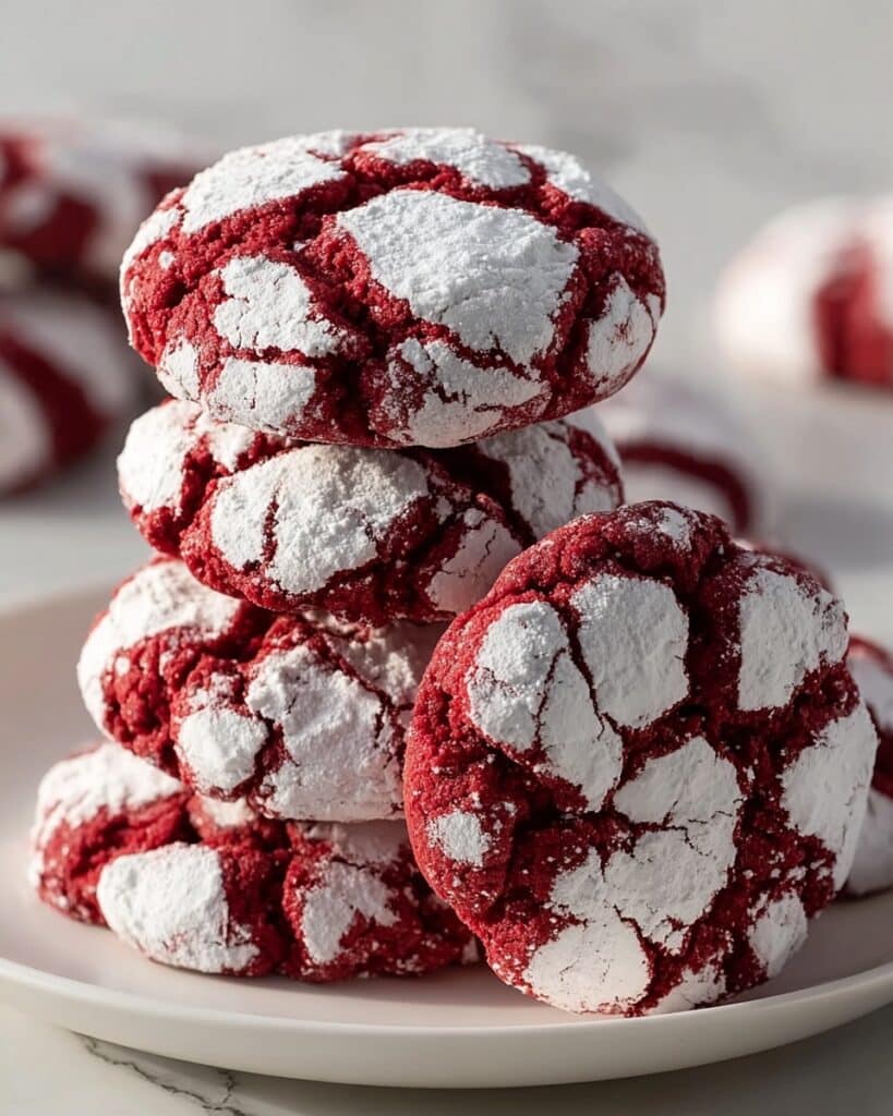 Red Velvet Crinkle Cookies Recipe
