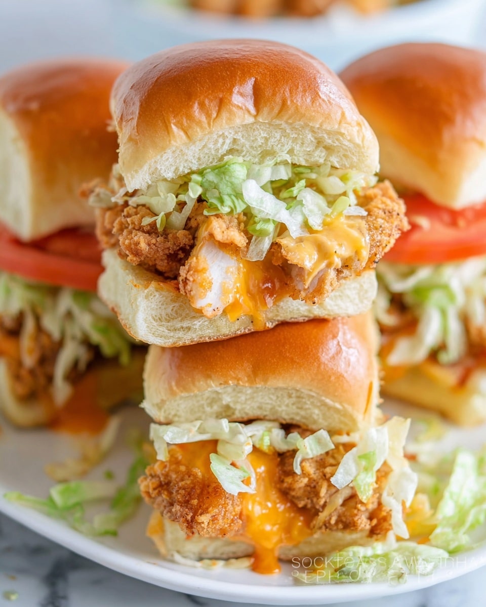 Chicken Tender Sliders with Honey Mustard Glaze Recipe