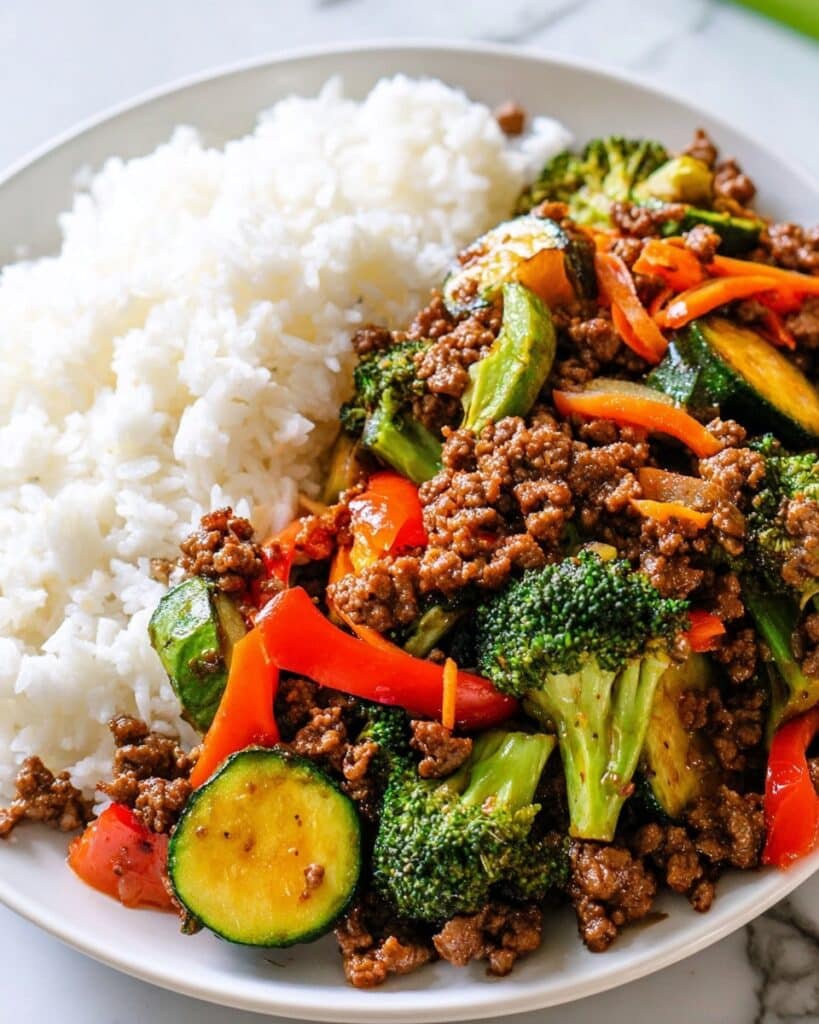 Ground Beef and Pepper Stir Fry Recipe