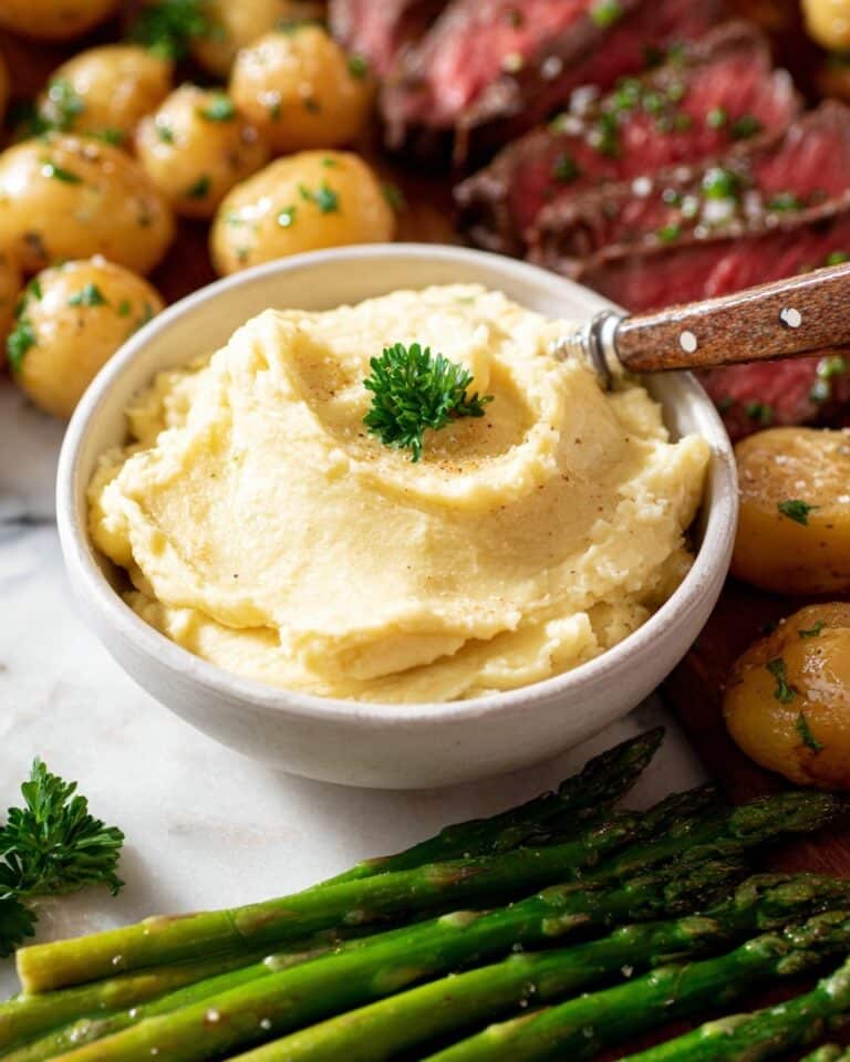 Creamy Roasted Garlic Parmesan Herb Butter Recipe
