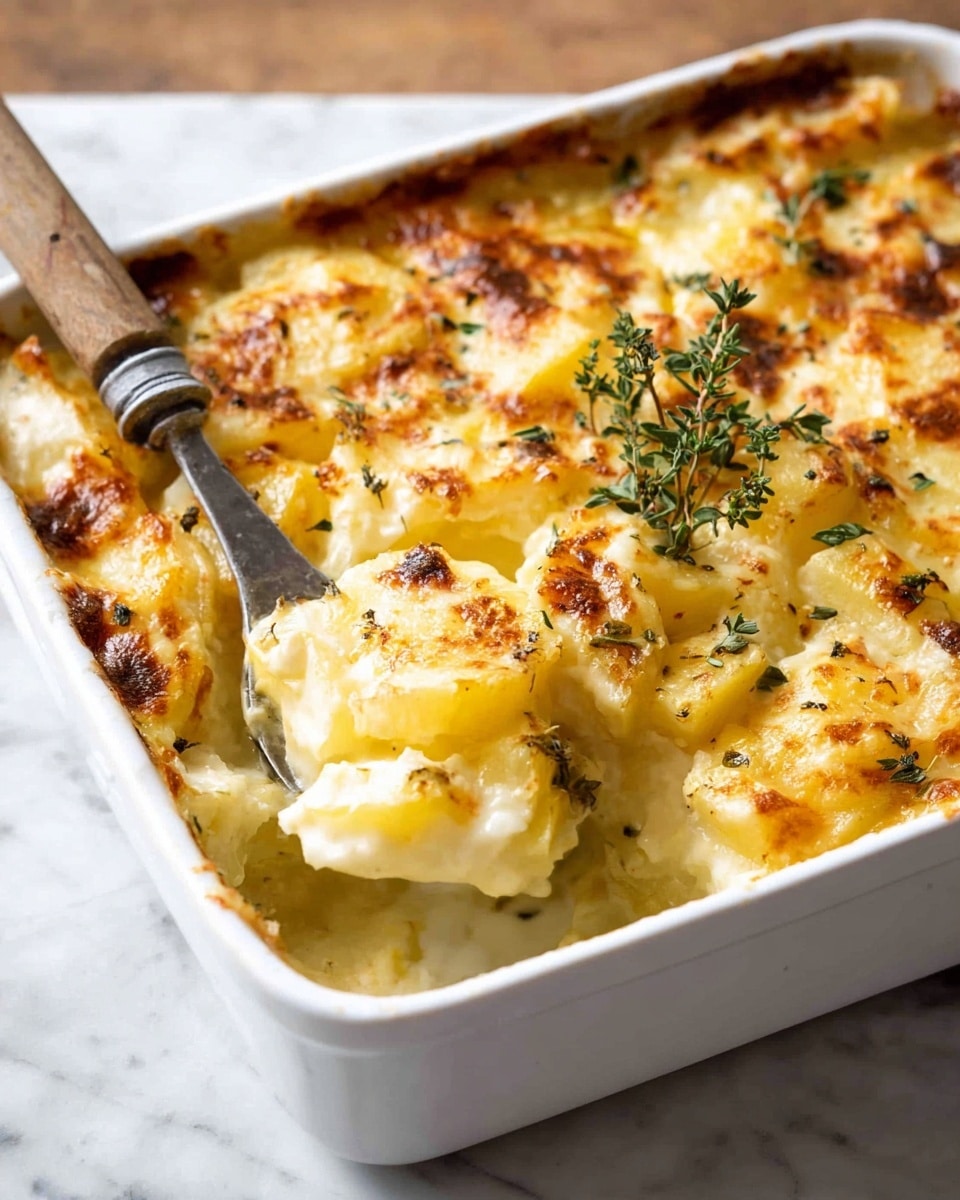 Easy Creamy Cheesy Potato Bake Recipe