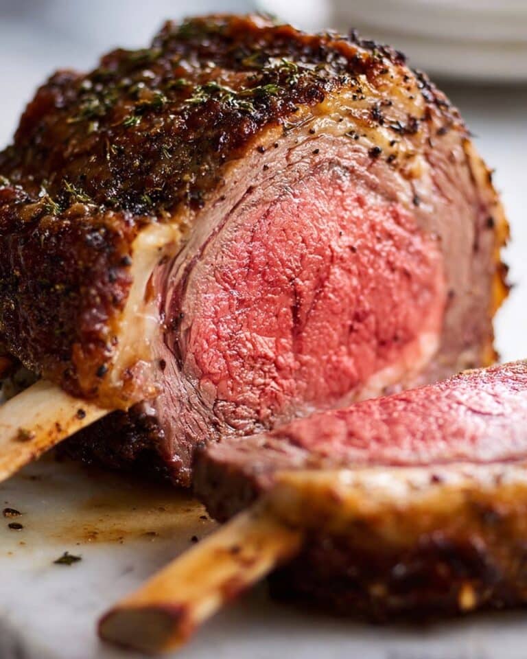 Perfect Roast Beef Prime Rib with Red Wine Sauce Recipe