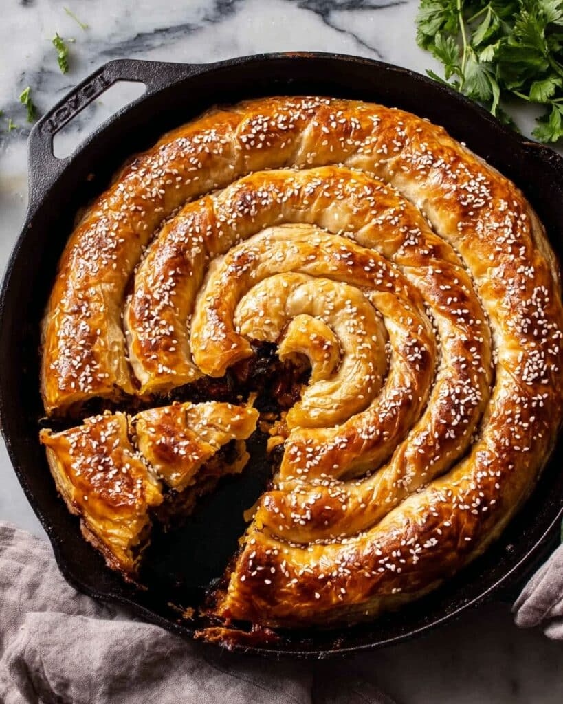 Lamb Borek with Lemon Yogurt Sauce Recipe