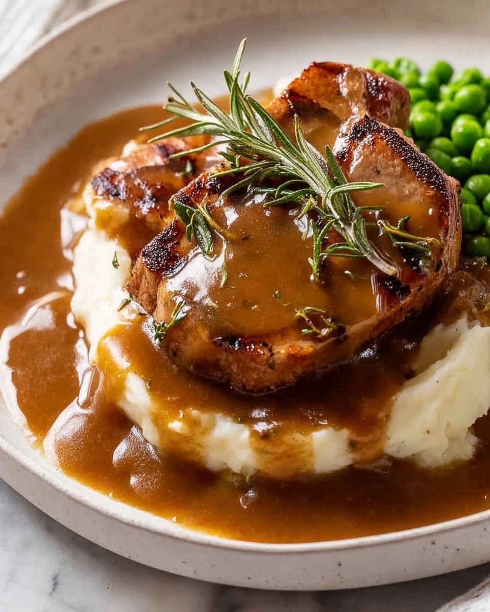 Lamb Chops with Rosemary Gravy Recipe