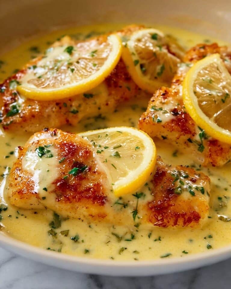 Creamy Lemon Chicken Breast with Parmesan and Pasta Recipe