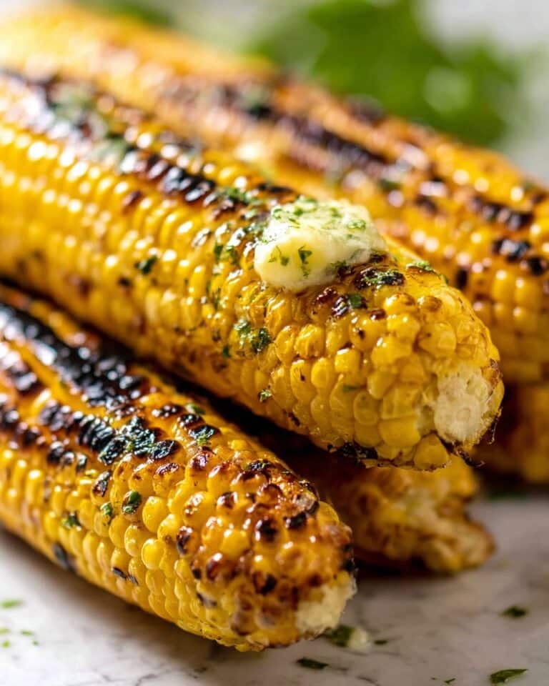 Grilled Corn on the Cob with Butter and Parsley Recipe