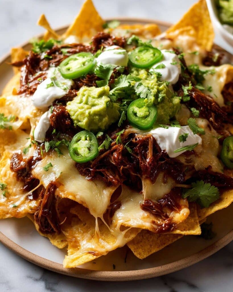 Chicken Nachos with Spicy Tomato Chicken and Quick Guacamole Recipe
