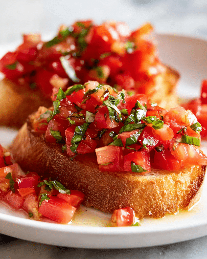 Real Tomato and Basil Bruschetta Recipe