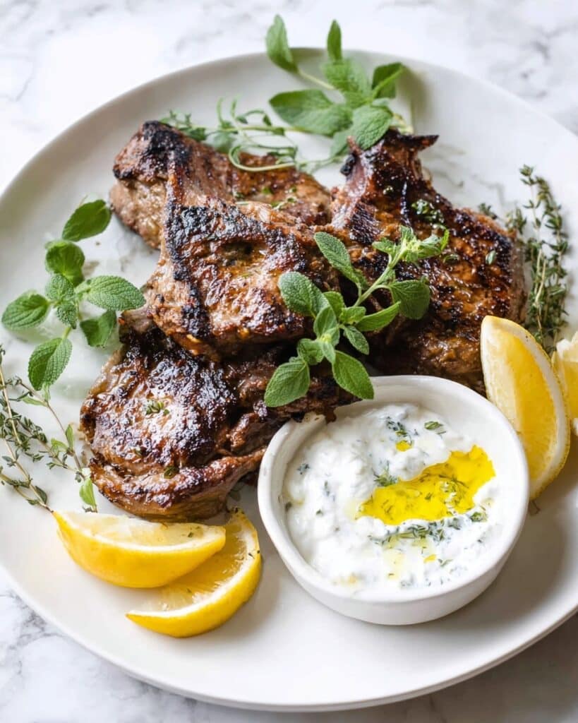 Lemon Garlic Marinated Grilled Pork Chops Recipe