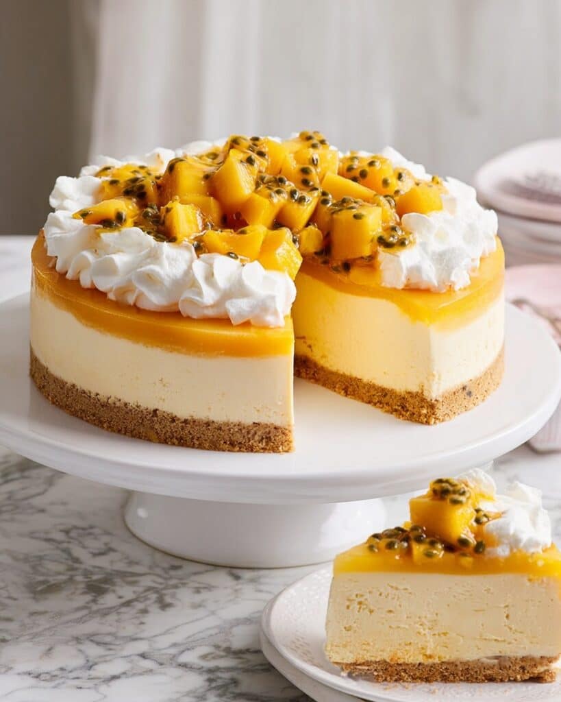 No Bake Mango Cheesecake Recipe