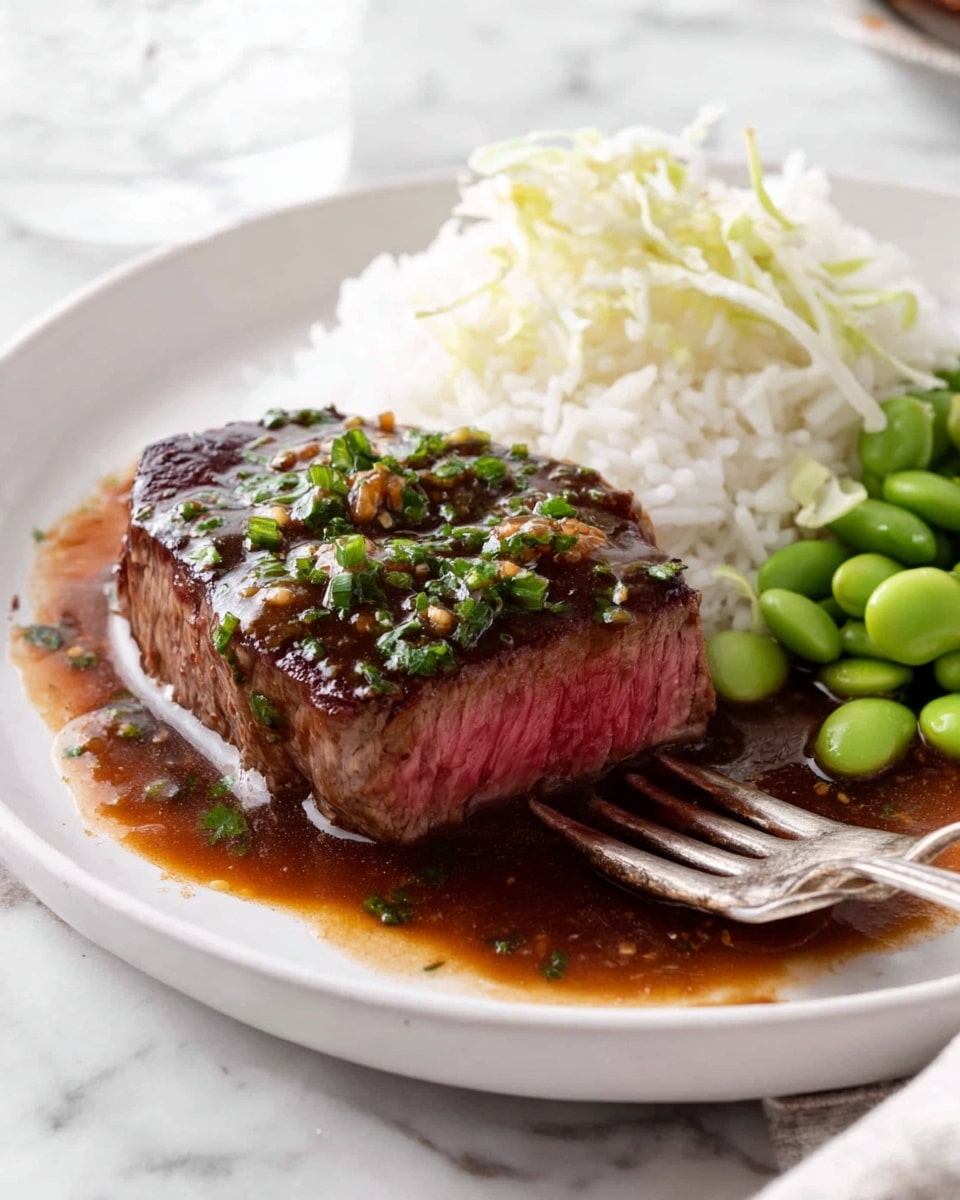 Asian-Style Pan-Seared Steak with Mirin Soy Glaze Recipe
