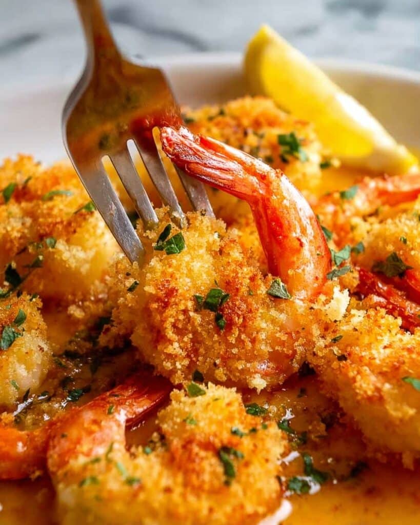 Crispy Baked Shrimp in Lemon Butter Sauce Recipe