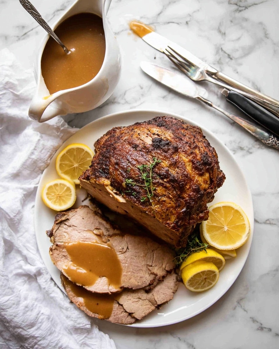 Juicy Slow Cooker Turkey Breast with Crispy Skin and Homemade Gravy Recipe