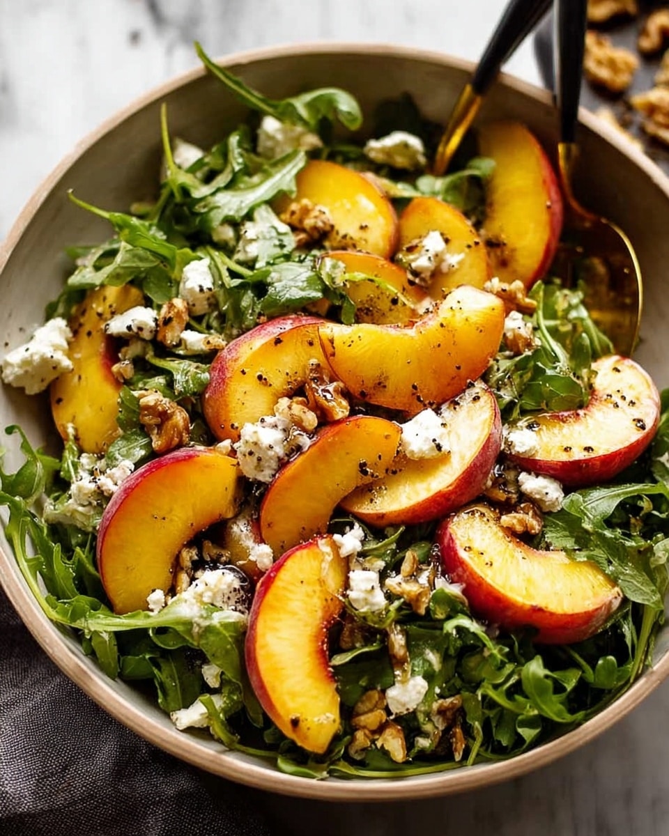 Peach Salad II with Orange Poppyseed Dressing Recipe