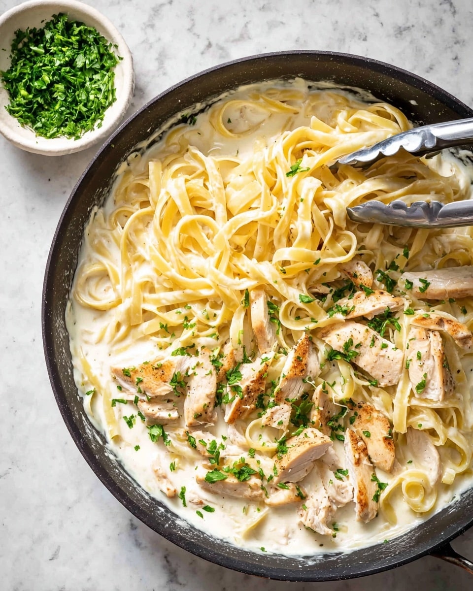 One Pot Chicken Alfredo Pasta Recipe
